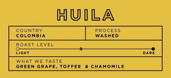Colombia Huila 5lb bag [$52.50 with wholesale discount]